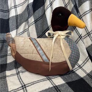 Vintage Quilted Duck Door Stopper
